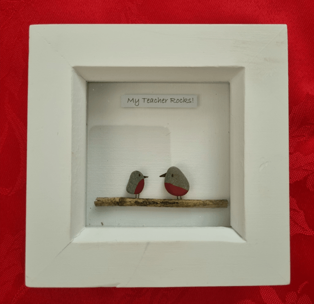 Irish, Hand Crafted, Pebble Art Gift for Teachers or S.N.A's 