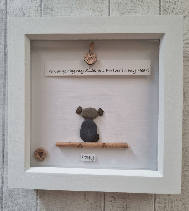 Irish, Handcrafted, Personalised & Customised Pet Dog Pebble Art - Choose your Preferred Caption!