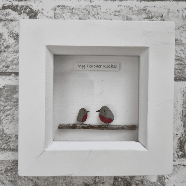 Irish, Hand Crafted, Pebble Art Gift for Teachers or S.N.A&#039;s 